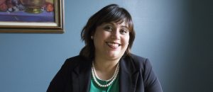 Monica Bustillos Admissions 06092015_6538 A smiling admissions advisor